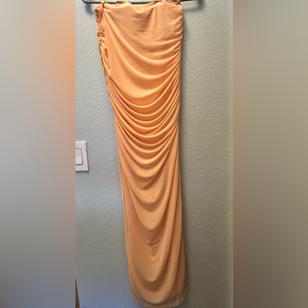 AFRM Marlo strapless mesh dress